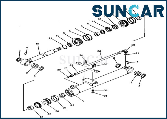 কেনা 20X-63-56300 বুম সিলিন্ডার অয়েল সিল কিট 20X6356300 পরিধান প্রতিরোধের PC80-1 কোমাটসু এক্সক্যাভেটর সার্ভিস পার্টস online manufacture