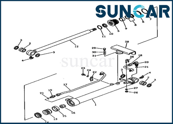 কেনা প্রতিস্থাপন কিট 20X-63-76300 20X6376300 বালতি সিলিন্ডার সিল কিট Komatsu মডেল PC80-1 এর জন্য ফিট করে online manufacture