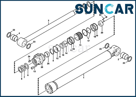 কেনা VOE14589336 বুম সিলিন্ডার সার্ভিস কিট VOE 14589336 EC700B EC700C ভলভো সিল কিট online manufacture