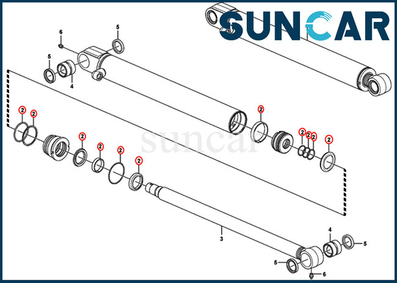 কেনা VOE15016641 VOE 15016641 বালতি সিলিন্ডার সিল কিট EC35C এক্সকাভেটর ভলভো সার্ভিস কিট যন্ত্রাংশ online manufacture