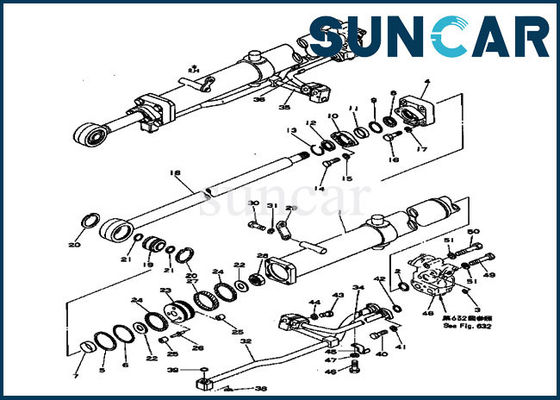 কেনা Komatsu D150A-1 D155A-1 এর জন্য ব্লেড লিফট হাইড্রোলিক সিলিন্ডার সিল কিট 175-63-05180 সিলিন্ডার সার্ভিস কিট online manufacture