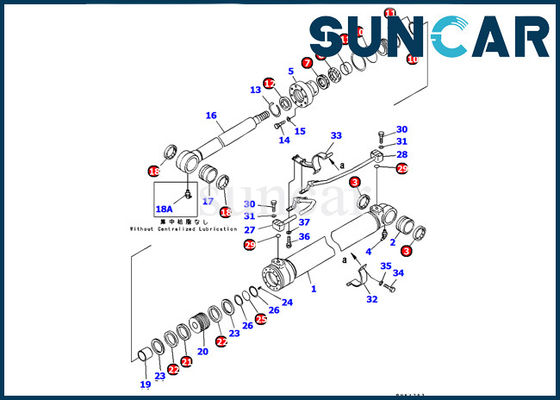 কেনা 707-99-37230 কোমাটসু সার্ভিস কিট PC120-6 খননকারী বুম সিলিন্ডার সিল কিট উচ্চ চাপের প্রতিরোধ online manufacture