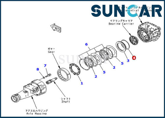 কেনা WA320-6 গিয়ারবক্স সিলিং রিং 419-33-21420 কোমাটসু হুইল লোডার রিপ্লেসমেন্ট সিল পার্টস online manufacture