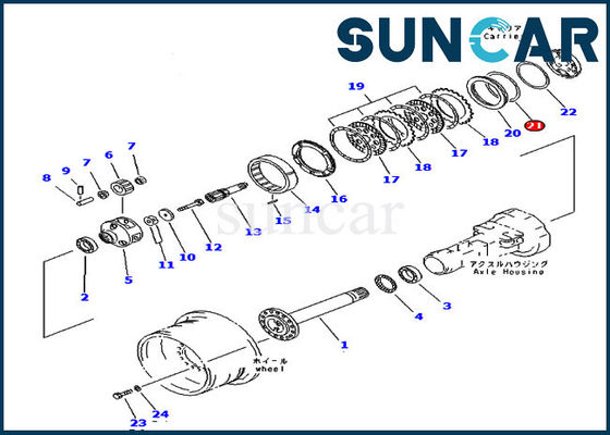 কেনা WA320-3 কোমাৎসু 419-33-21412 এক্সেল সিলিং রিং 4193324412 হুইল লোডার সীল online manufacture