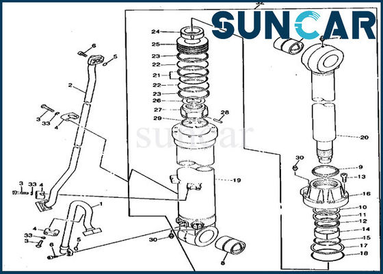কেনা 790 JOHN DEERE TH102827 Arm Seal Kit Hydraulic Cylinder Sealing Kit For Excavator online manufacture