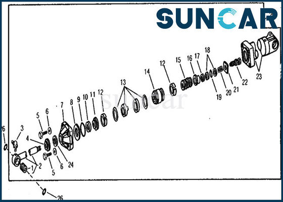 কেনা RE21210 হাইড্রোলিক প্রতিস্থাপন বুম সিলিন্ডার সীল কিট 890A জন ডিয়ার মেরামত তেল সীল online manufacture