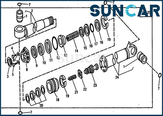 কেনা ভিড় সিলিন্ডার AR105687 মেরামত সীল কিট Deere সিলিং কিট খননকারী 890A মডেলের জন্য online manufacture