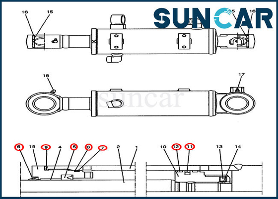 কেনা CX47 কেস সিল কিটের জন্য YJ01V00009R300 ডোজার ব্লেড সিলিন্ডার প্রতিস্থাপন পরিষেবা কিট online manufacture