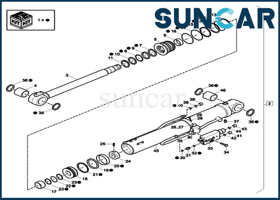 কেনা XKCD-03336 এক্সক্যাভেটর বুম সিল কিট XKCD03336 CASE CX60C CX57C সিলিন্ডার প্রতিস্থাপন পরিষেবা কিট online manufacture