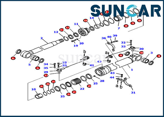 কেনা 707-99-48731 কোমাটসু সিলিং কিট PC220LC-8M0 PC220-8M0 হাইড্রোলিক সিলিন্ডার প্রতিস্থাপন কিট online manufacture